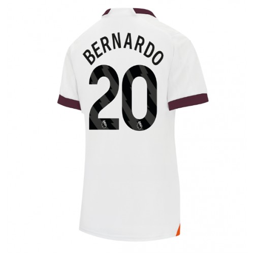Fotballdrakt Dame Manchester City Bernardo Silva #20 Bortedrakt 2023-24 Kortermet